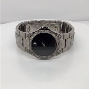 Movado Luno Stainless Steel 1.25 Ct Diamond Watch